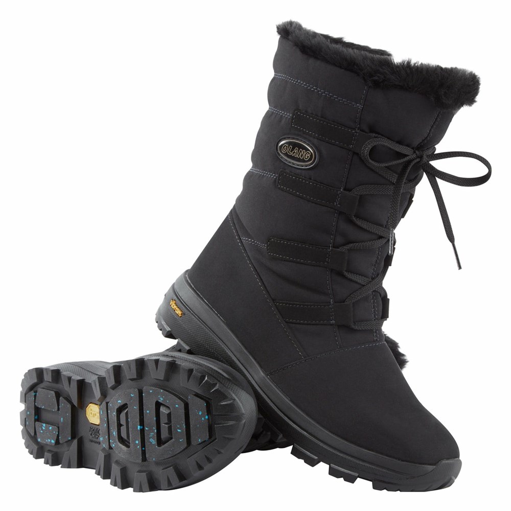 Bottes Mi-mollet Olang Nora Tex AG Femme Noir | 286CRUJEP