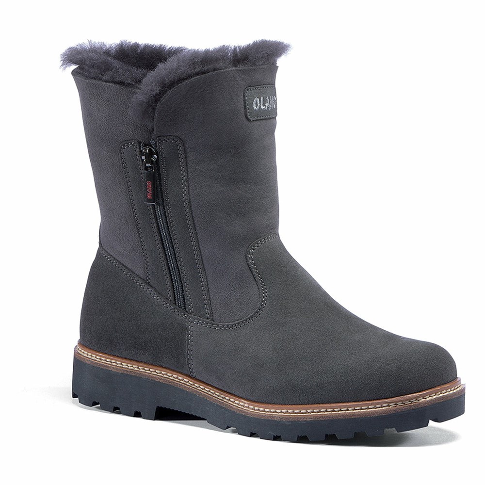 Bottes de Neige Olang Agata Femme Grise Foncé | 258IGWSZL