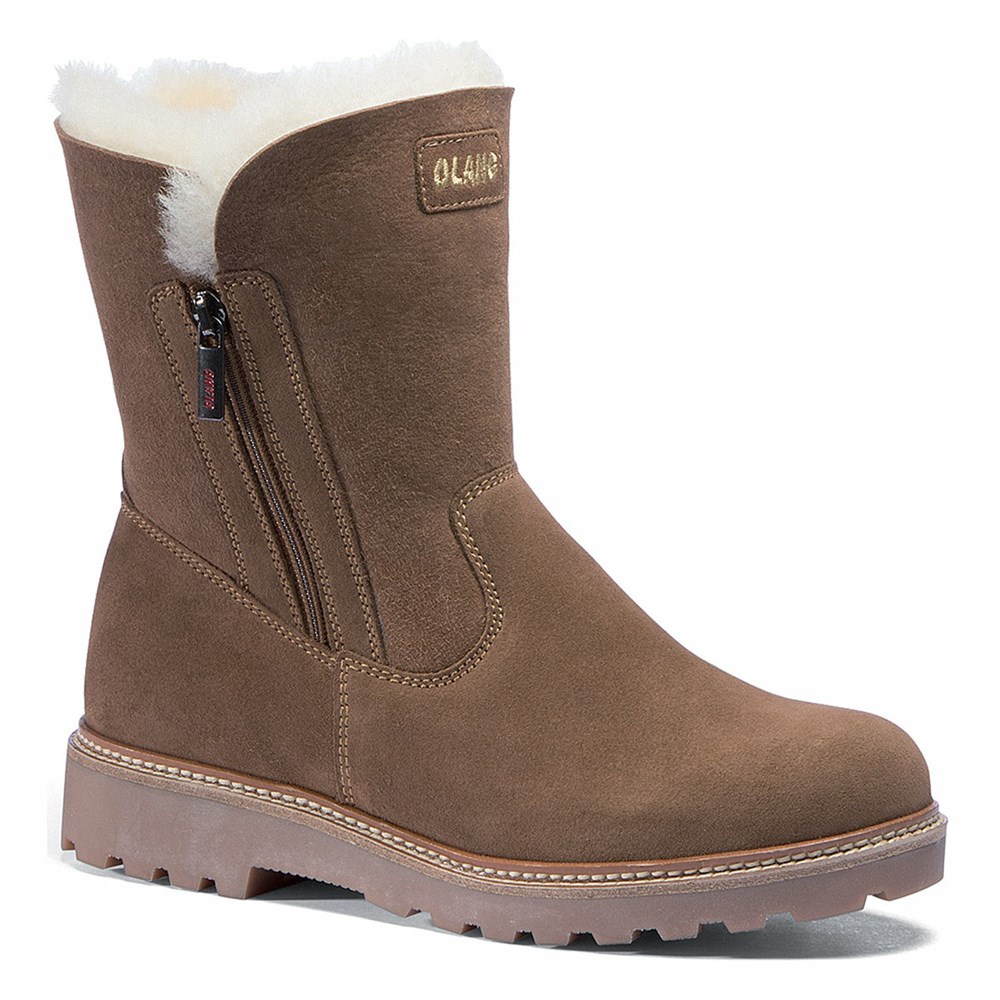 Bottes de Neige Olang Agata Femme Marron | 932ZGBWSC