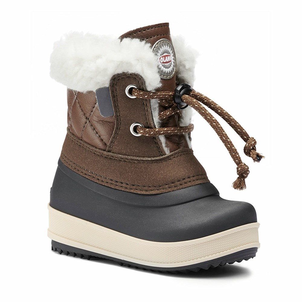 Bottes de Neige Olang Ape Enfant Marron | 521WJLBCQ