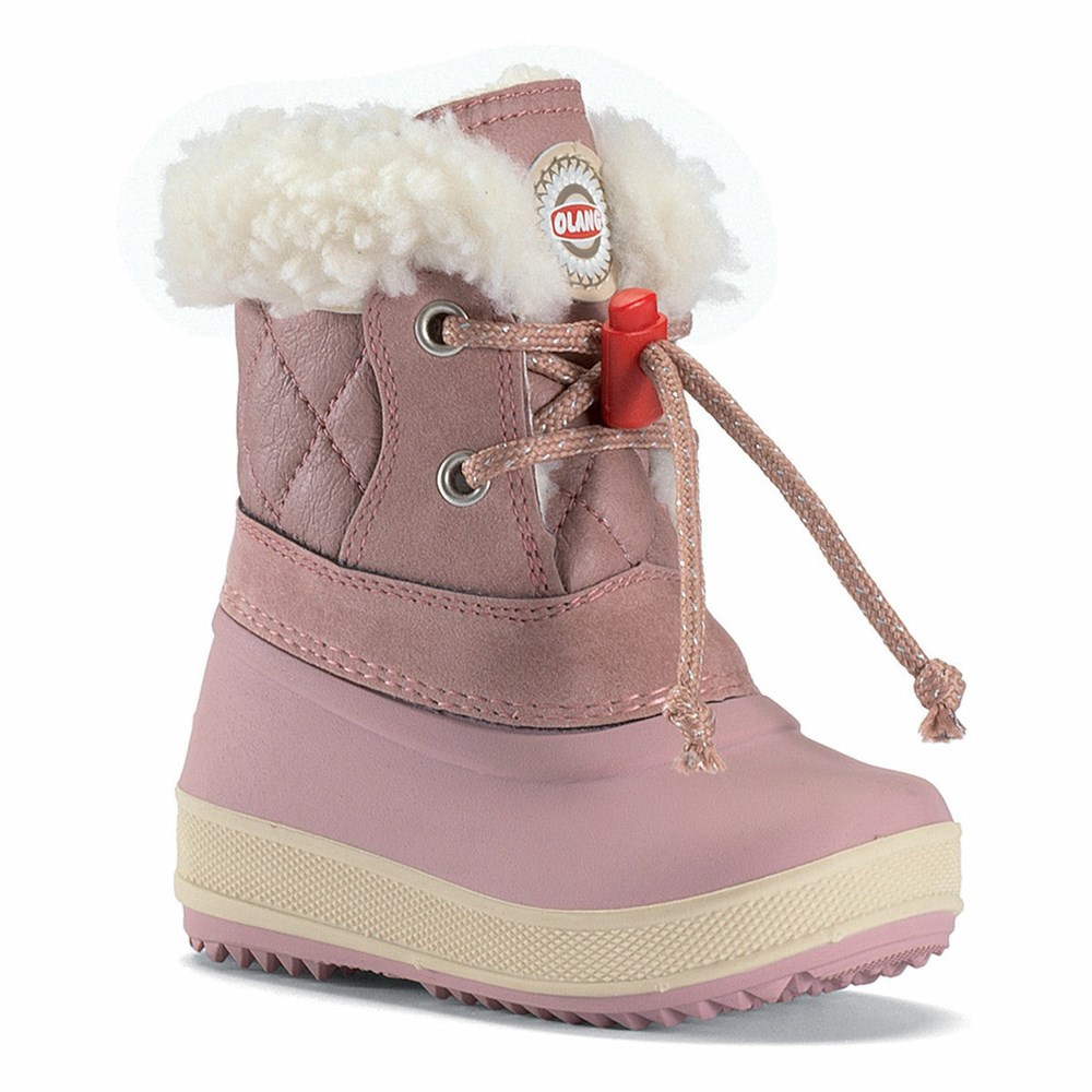 Bottes de Neige Olang Ape Powder Enfant Rose | 378JPVEQH