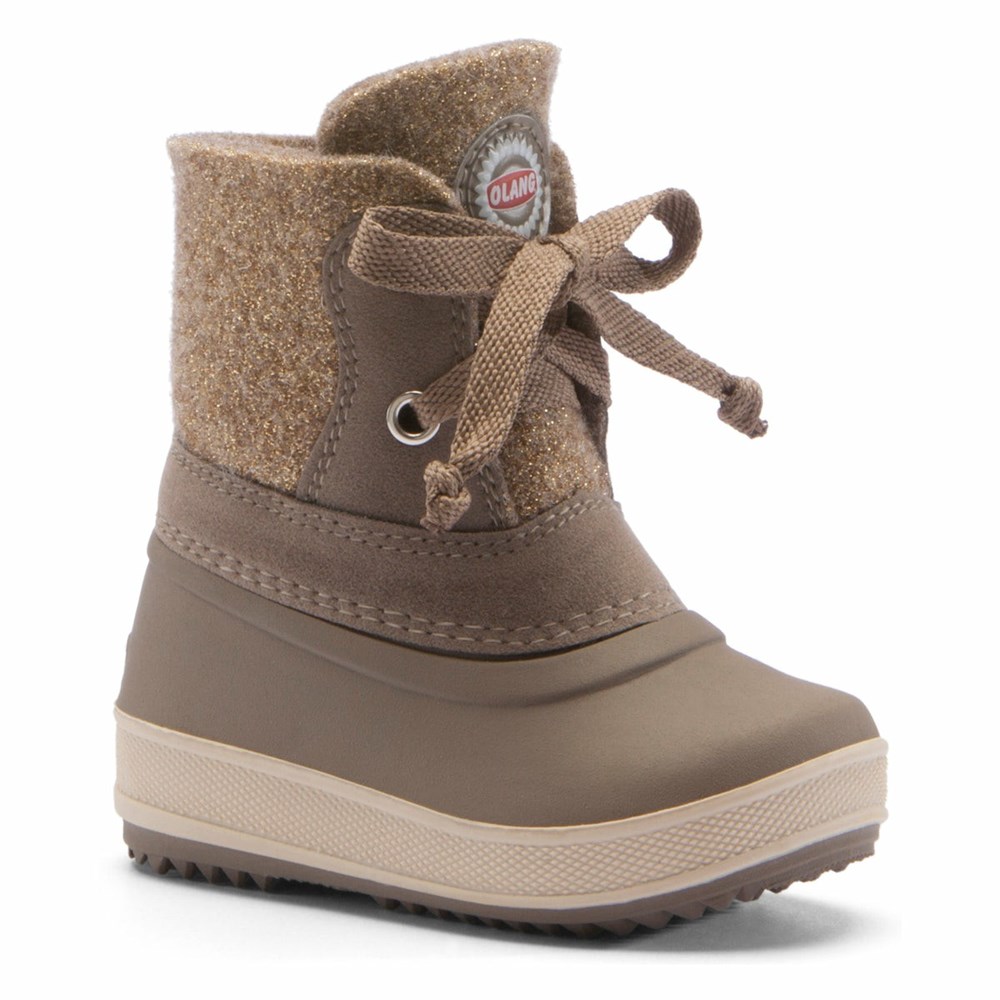 Bottes de Neige Olang Grillo Enfant Marron Clair | 869HCNFTJ