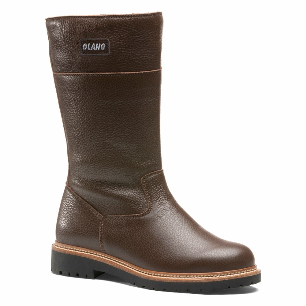 Bottes de Neige Olang Indiana BTX Femme Cafe | 639ECUZHP