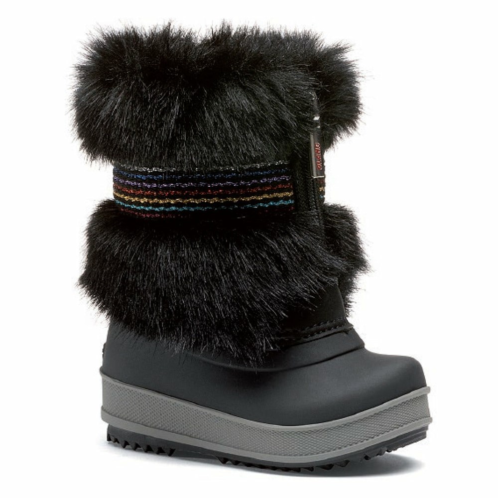 Bottes de Neige Olang Macaco Enfant Noir | 249KYJDOG