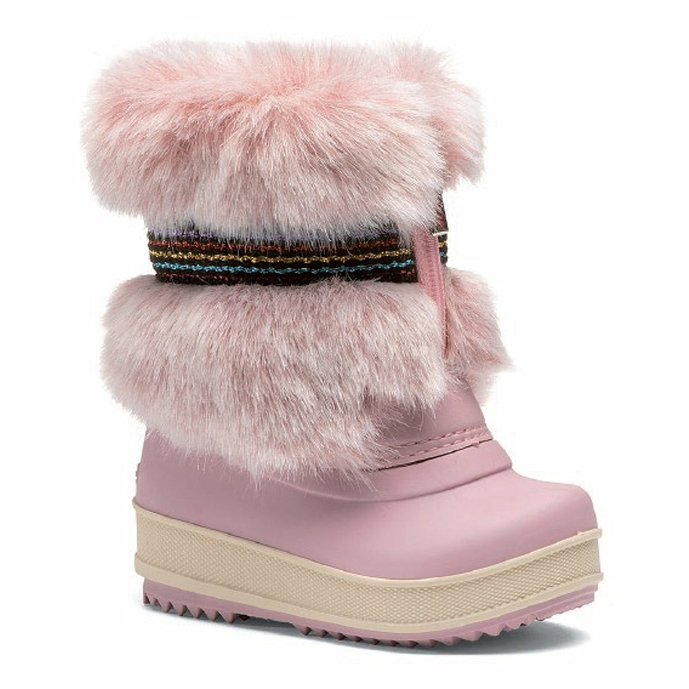 Bottes de Neige Olang Macaco Powder Enfant Rose | 327HBNJXP