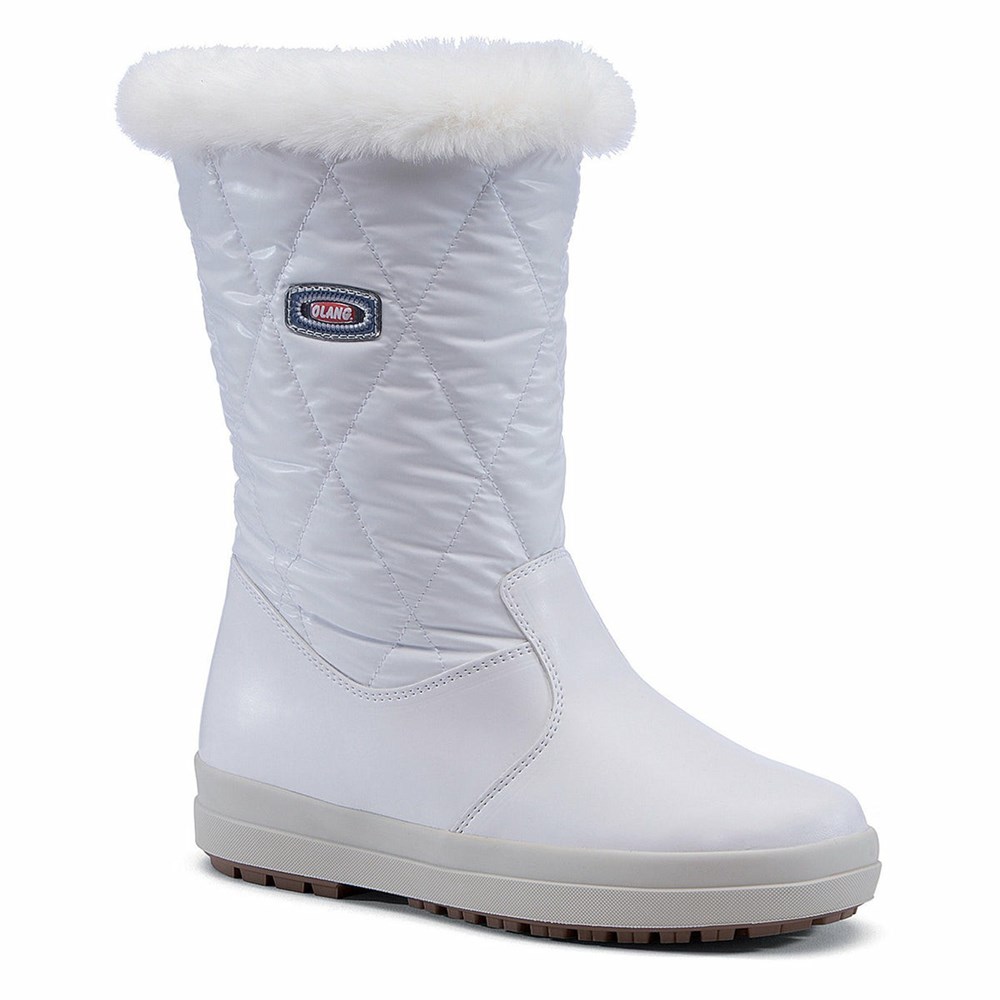 Bottes de Neige Olang Roxi Tex Enfant Blanche | 237FZVPJW