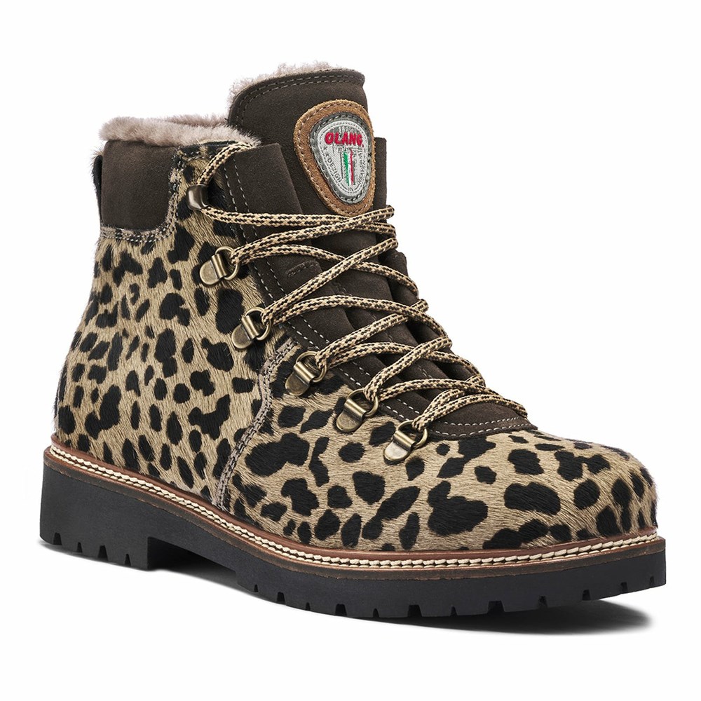 Bottines Olang Lima Femme Leopard | 346DRHUFC