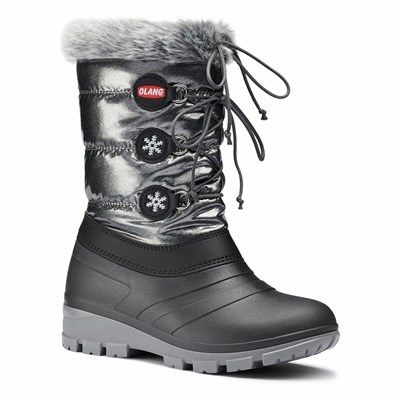 Bottes de Neige Olang Patty Enfant Grise Foncé | 756DHKTOR