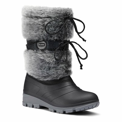 Bottes de Neige Olang Puff Enfant Grise Foncé | 085AKJOCU